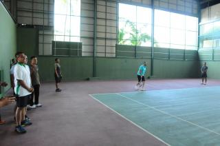 Meriahkan HUT ke-78 TNI, Korem 031/WB Gelar Turnamen Tenis Lapangan